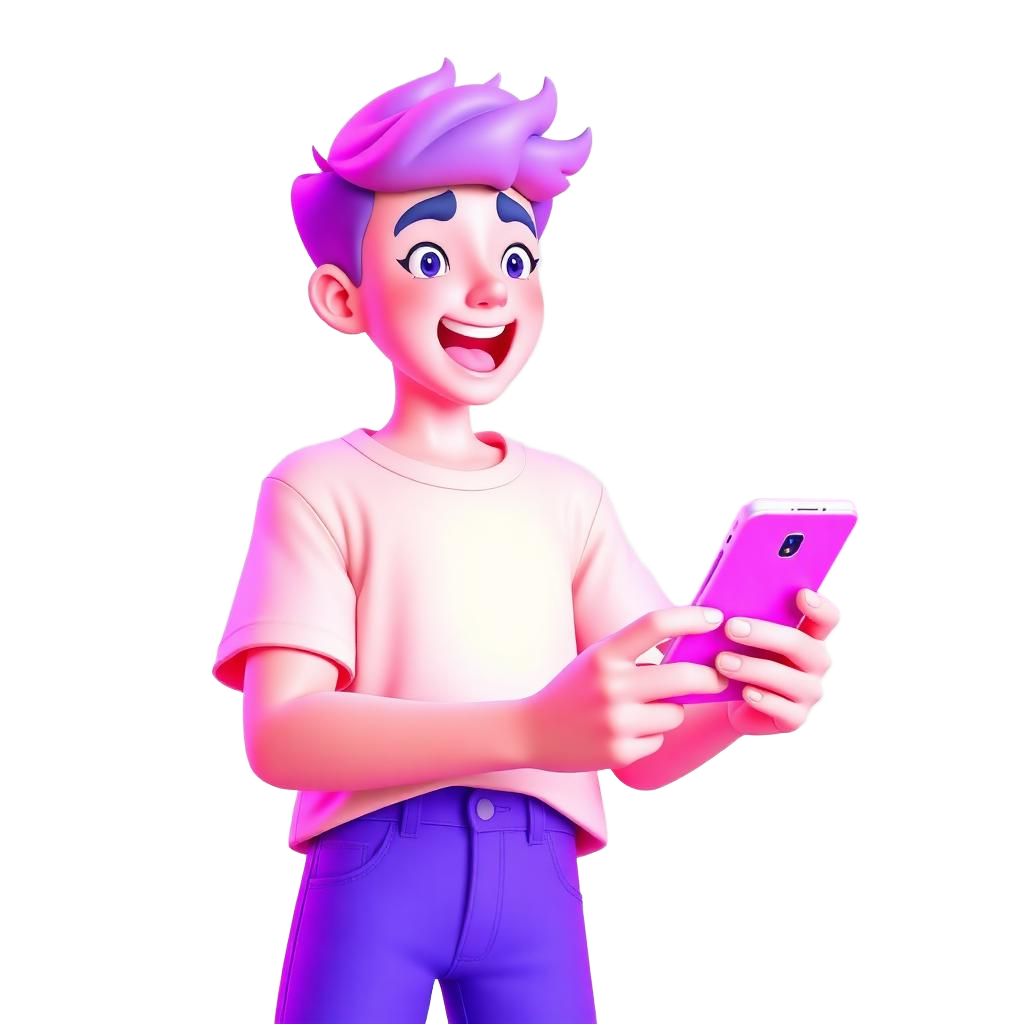 Teenager s telefonem